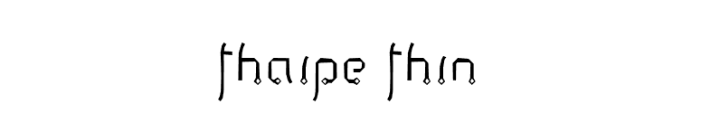 Thaipe Thin font preview