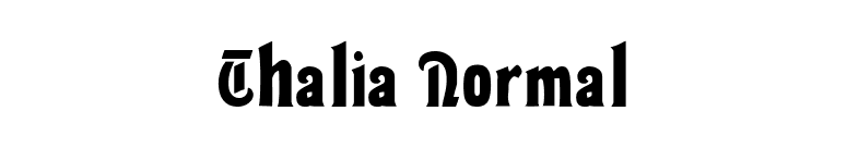 Thalia Normal font preview