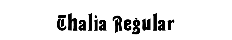 Thalia Regular font preview
