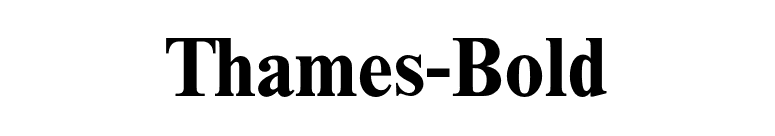 Thames-Bold font preview