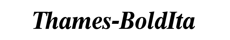 Thames-BoldIta font preview