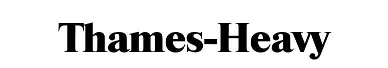 Thames-Heavy font preview