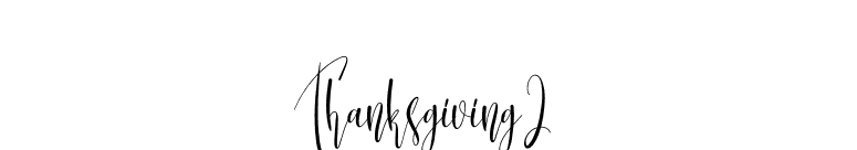 Thanksgiving2 font preview