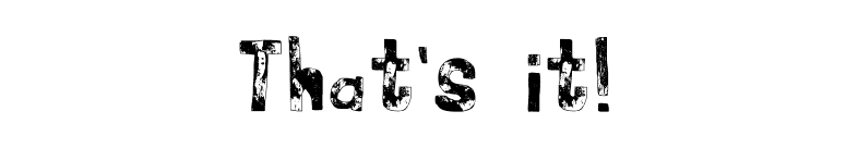 That's it! font preview