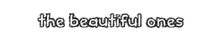 the beautiful ones font preview