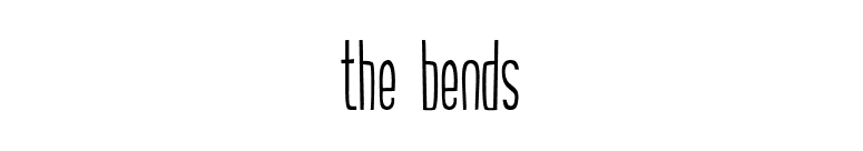 the bends font preview