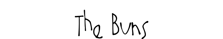 The Buns font preview