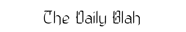 The Daily Blah font preview