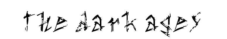 the dark ages font preview