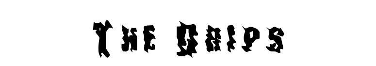 The Drips font preview