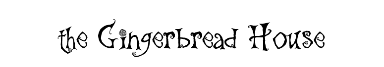 the Gingerbread House font preview