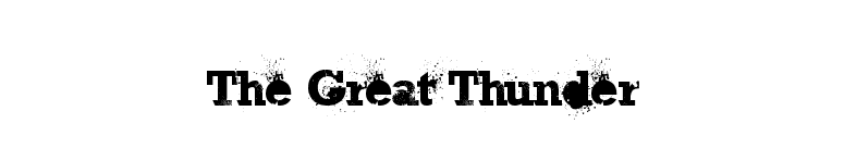 The Great Thunder font preview