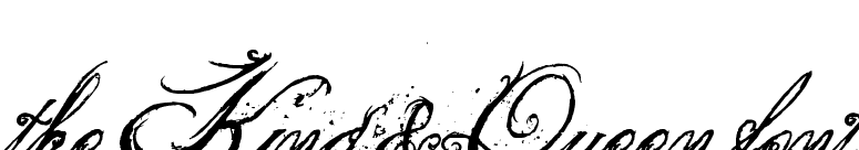 the King & Queen font font preview