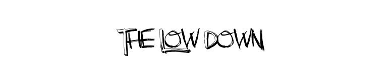 The Low Down font preview