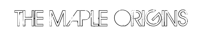 THE MAPLE ORIGINS font preview