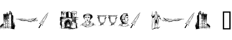 the middle ages I font preview