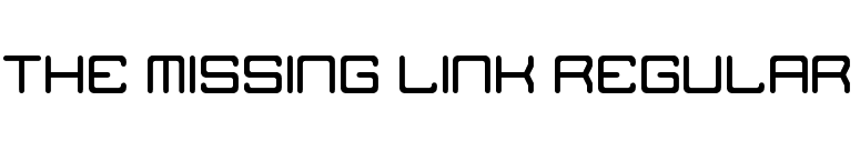 The Missing Link Regular font preview