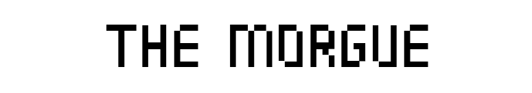 The Morgue font preview