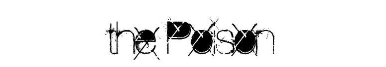 the Poison font preview
