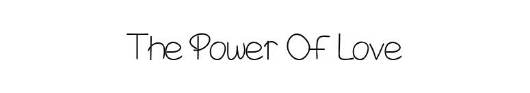 The Power Of Love font preview