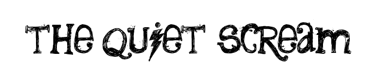 the quiet scream font preview