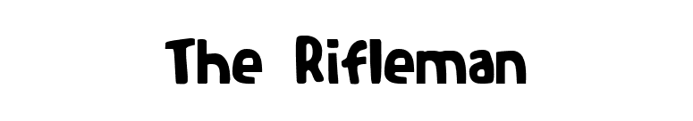 The Rifleman font preview