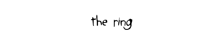 the ring font preview