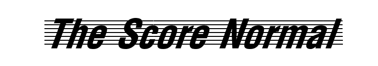 The Score Normal font preview