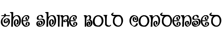 The Shire Bold Condensed font preview