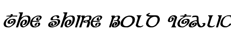 The Shire Bold Italic font preview