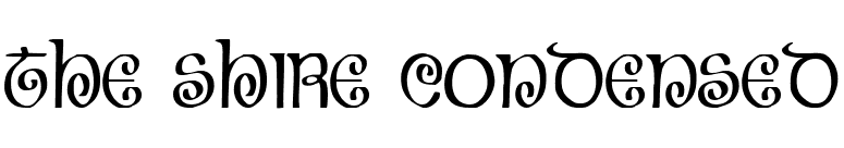 The Shire Condensed font preview