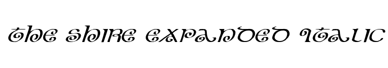 The Shire Expanded Italic font preview
