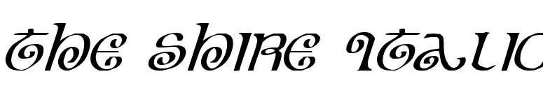 The Shire Italic font preview