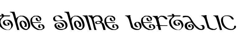 The Shire Leftalic font preview