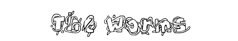The Worms font preview