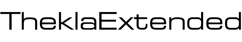 TheklaExtended font preview