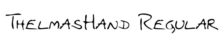 ThelmasHand Regular font preview