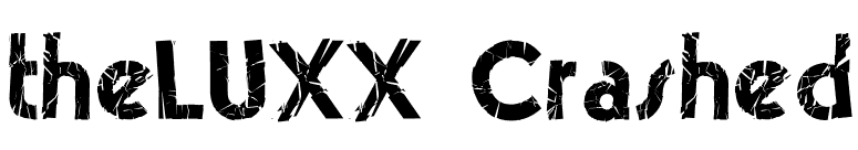theLUXX Crashed font preview