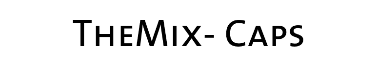 TheMix- Caps font preview