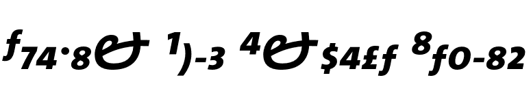 TheMix Bold Expert Italic font preview