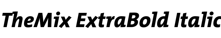 TheMix ExtraBold Italic font preview