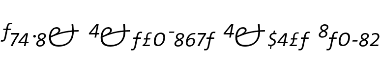 TheMix ExtraLight Expert Italic font preview