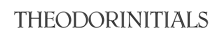 TheodorInitials font preview