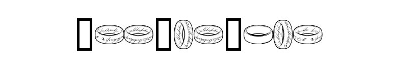 TheOneRing font preview