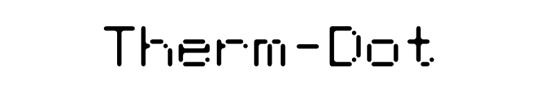 Therm-Dot font preview