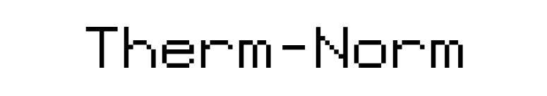Therm-Norm font preview