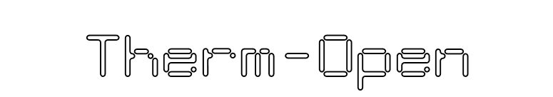Therm-Open font preview