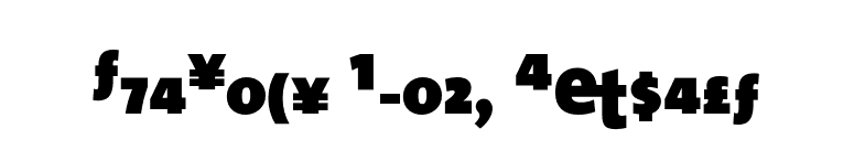TheSans Black Expert font preview