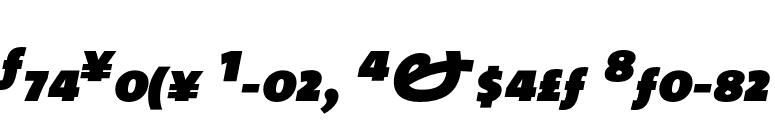 TheSans Black Expert Italic font preview