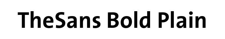 TheSans Bold Plain font preview